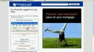 Myspace Phishing Website