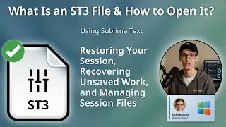 How to Open ST3 Files (Sublime Text)