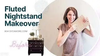 DIY Nightstand Makeover Using Fluted Molding Pole Wrap – Modern Scandinavian Style