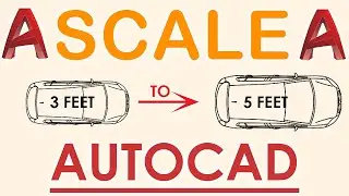 How to Scale Drawings in AutoCAD or Uses of Scale Command in AutoCAD - English Tutorial.