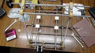 Самодельный 3D-Принтер на самодельном фрезерном станке! Reprap 3d printer Prusa! Часть №1.