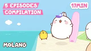 BEACH ACTIVITES IDEAS | Molang | Season 1 - Ep. 6-10 Compilation