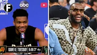Giannis on seeing LeBron James courtside after just watching SPACE JAM 