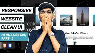 Complete Modern Website Using Only HTML and CSS with Responsive | Part - 2