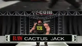 WWF WrestleMania 2000 - Cactus Jack Entrance (Raw Arena) (Nintendo 64)