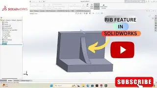 HOW TO USE RIB FEATURE IN SOLIDWORKS |  RIB IN SOLIDWORKS |  AMEC CAD SOLUTIONS