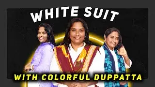 White suit with colourful dupatta || white suit combination || photography poses for girls ||