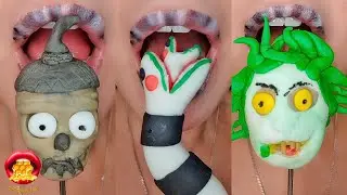 I Made BEETLEJUICE 2 Food and Discovered the Most Satisfying Eating Sounds! 먹방