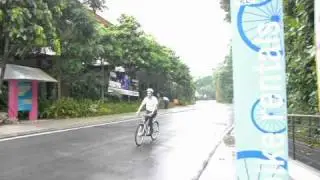 Cycling in Sentosa Singapore - SANYO eneloop bike - ECO Singapore