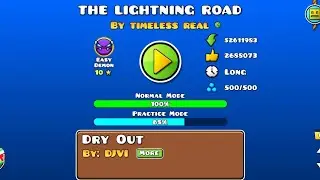 THE LIGHTNING ROAD  | Прохождение 100% Easy Demon ПЕРВЫЙ ДЕМОН