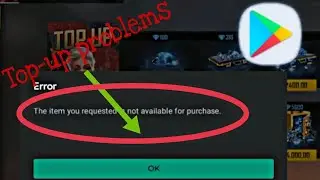 The item you requested is not available for purchase problem in free fire (problem solved