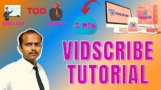 Vidscribe Tutorial|How To Create Arabic Voice Over| Arabic Voice  Over Tool| Arabic Voice |review er
