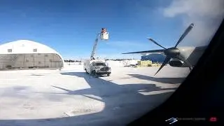Raw Cockpit Scenes from a Bombardier Dash 8-300