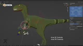 Raptor Rig by Auleek in Blender