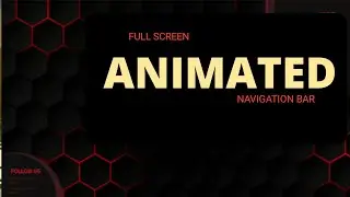 ANIMATED FULL SCREEN NAVIGATION BAR|HTML ,CSS AND JQUERY| CODING WORLD