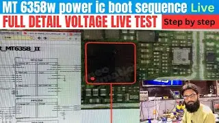 MT6358w power ic boot sequence || live testing voltage step by step full detail || buck voltage test