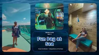Cruise Vlog Day 5 | Fun Day At Sea (Ice skating, arcade, eats) ⛸️🕹️🌊