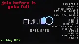 Get EMUI10 BETA/ANDROID 10 BETA ON HAUWEI/HONOR DEVICES