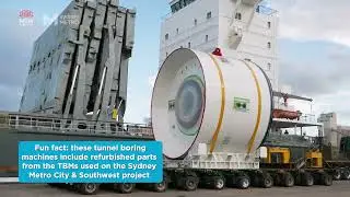 Sydney Metro: First tunnel boring machines arrive for Sydney Metro West