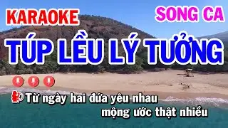 Karaoke Túp Lều Lý Tưởng Disco Remix | Nhạc Sống Song Ca | Karaoke Công Trình