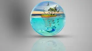 Glass Ball Photo Manipulation Photoshop Tutorial