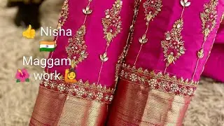 Maggam work blouse design latest #shortvideo#maggamworkblousedesigns #latest #bridalmehndi