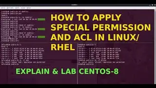 P1_5C: HOW TO APPLY SPECIAL PERMISSION AND ACL IN LINUX/RHEL 