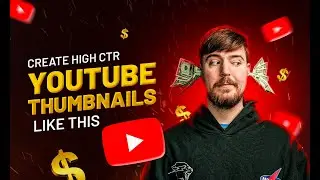 Mr beast youtube Thumbnail design in Adobe photoshop