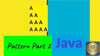Pattern in Java programs Part2||Character Pattern in Java||Alphabet pattern program in Java||#short