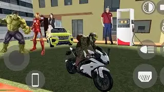 INDIAN BIKES DRIVING 3D|YAMAHA  R15. BIKE,FORTUNER CAR|BEST ANDROID IOS GAMEPLAY|indian bike game 3d