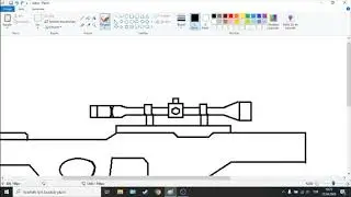 Drawing CS:GO AWP in Paint