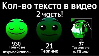 Кол-во текста в видео /// часть 2 /// лица ГД /// kotorus