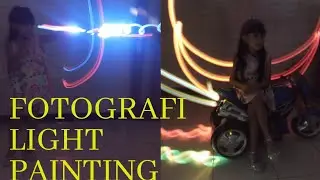 JESYA Foto LIGHT PAINTING pakai hp biasa #fotografi light painting