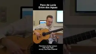 Entre dos Aguas, Paco de Lucia | Flamenco Lesson #flamencoguitar #entredosaguas #pacodelucia #guitar