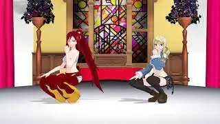 (MMD) Erza and Lucy - Chocolate cream