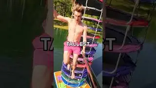 I Broke The Trampoline Tower Record AGAIN!! 
