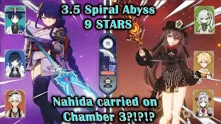 3.5 Spiral Abyss Floor 11 In Genshin Impact (9 Star). Nahida carried in chamber 3?!?!