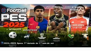 NOVO EFOOTBALL PES (CAMERA PS2) PRA PPSSPP ATUALIZADO