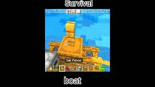 SPEEDY GAMING | How to make a Survival Boat #shorts