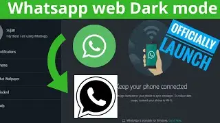 How to enable dark mode in whatsapp web | whatsapp web dark mode | whatsapp desktop dark mode