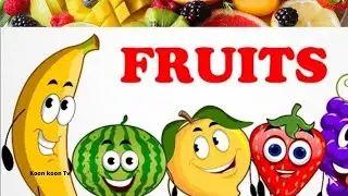 Fruits Name, fruits name with pictures, spelling, fruits name for kids, children, toddlers 
