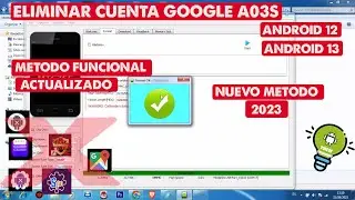 EMIMINAR CUENTA GOOGLE A03s (NUEVO METODO 2025) FRP ANDROID 12 - ANDROID 13 ETC