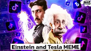 Albert Einstein and Nikola Tesla meme