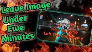 Discord Leave Image Bot | Discord JS 13 Canvas