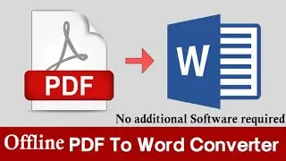 Offline PDF to Word Converter, Edit PDF file offline, Open a PDF in Word for Editing