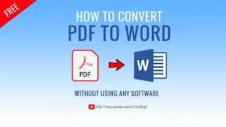 How to Convert PDF to Word Without Using Any Software