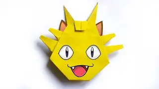 Pokemon MEOWTH. Easy Origami Pokemon Tutorial