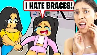 MY DAUGHTER GOT BRACES for THE FIRST TIME! *SHE CRIED* (ROBLOX)