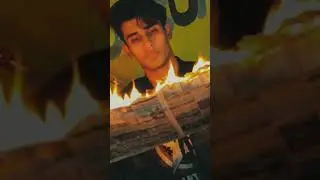Newspaper Fire Photoshoot 😮 