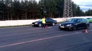 Mercedes-Benz S600 500+hp vs Lexus IS-F